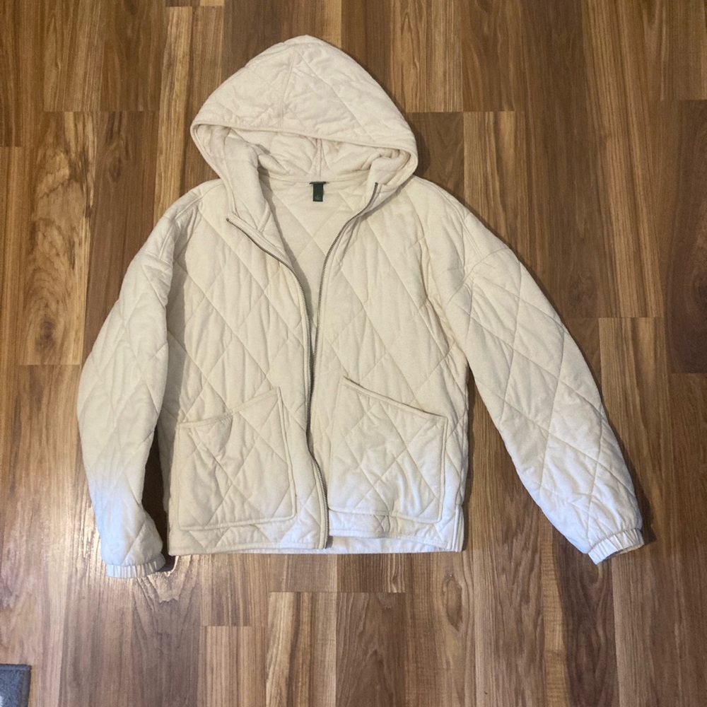 Wild Fable Cream Quilted Jacket